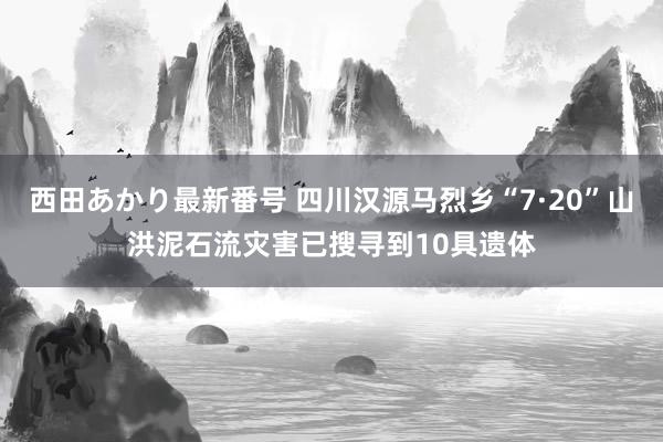 西田あかり最新番号 四川汉源马烈乡“7·20”山洪泥石流灾害已搜寻到10具遗体