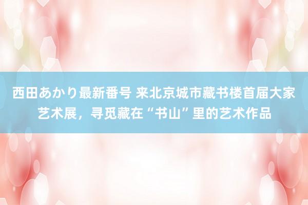 西田あかり最新番号 来北京城市藏书楼首届大家艺术展，寻觅藏在“书山”里的艺术作品