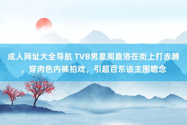 成人网址大全导航 TVB男星周嘉洛在街上打赤膊，穿肉色内裤拍戏，引超百东谈主围瞻念