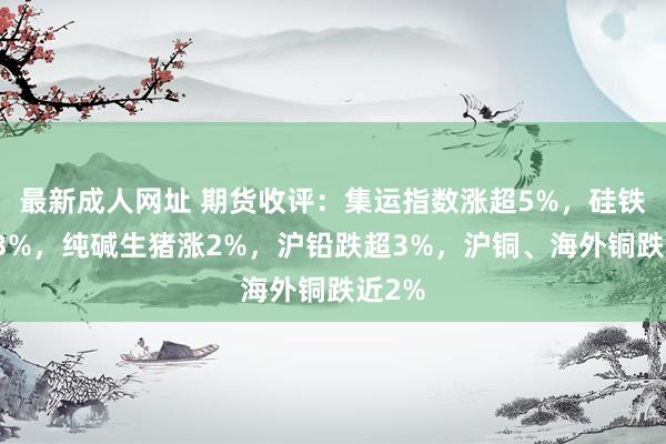 最新成人网址 期货收评：集运指数涨超5%，硅铁涨超3%，纯碱生猪涨2%，沪铅跌超3%，沪铜、海外铜跌近2%