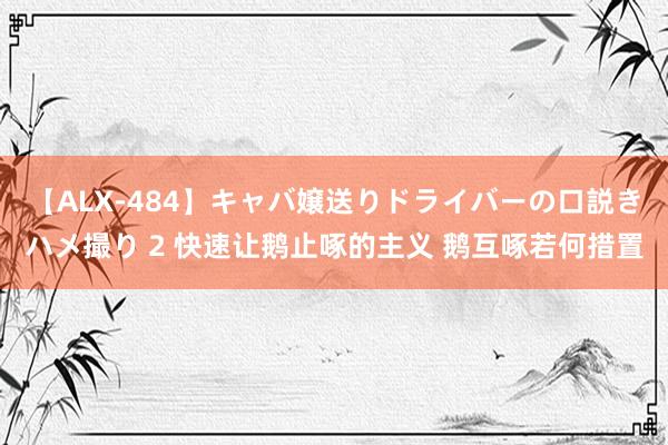 【ALX-484】キャバ嬢送りドライバーの口説きハメ撮り 2 快速让鹅止啄的主义 鹅互啄若何措置